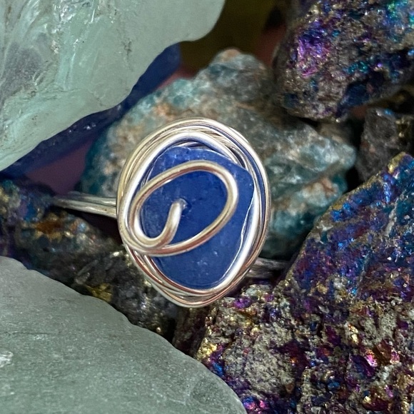 66 Blue Chalcedony Ring - Picture 1 of 3